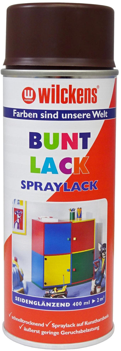 Wilckens Spraylack Schokobraun 400ml | seidenglänzend (RAL 8017)