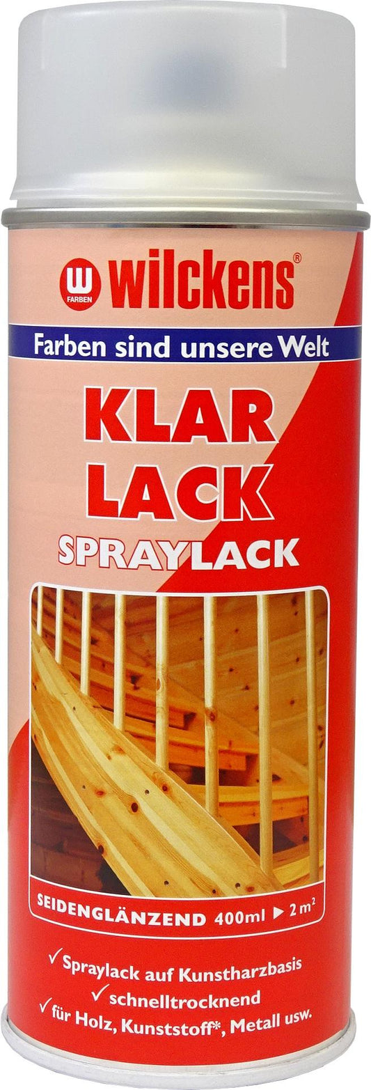 Wilckens Klarlack- Spray 400ml | farblos seidenglänzend