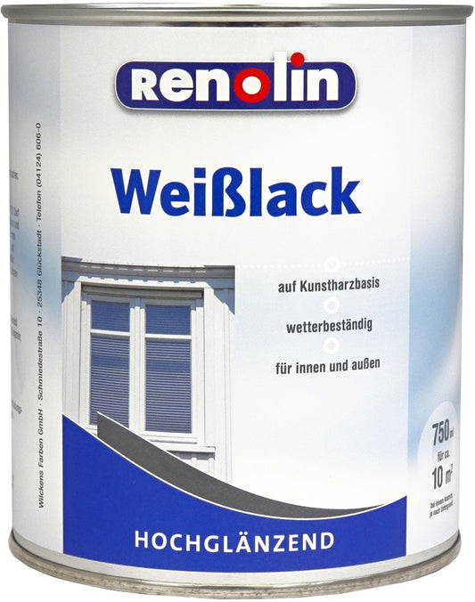 Renolin Weißlack hochglänzend 750 ml