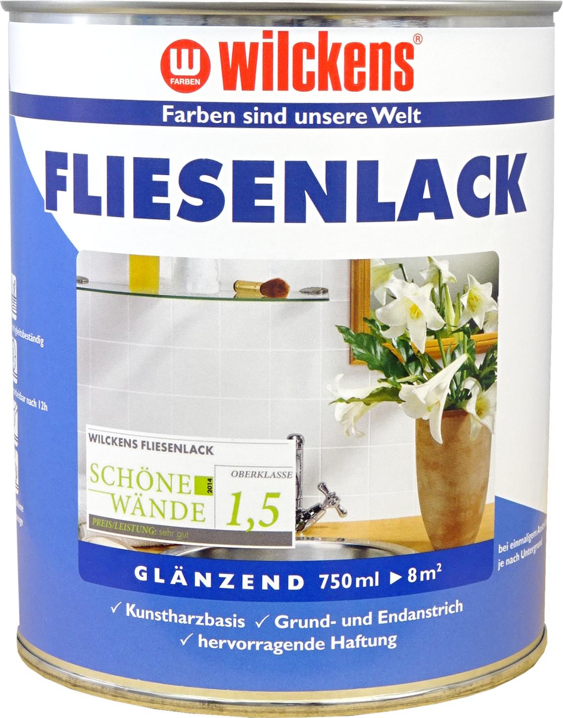 Wilckens Fliesenlack weiß | 750ml glänzend 