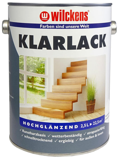 Wilckens Klarlack 2in1 hochglänzend | 2,5 Liter
