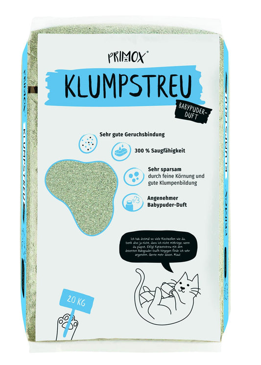 Primox Katzenstreu ultra mit Babypuderduft 20 kg
