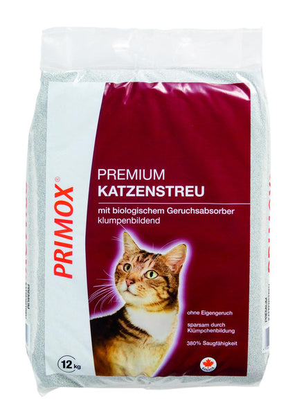 Primox Katzenstreu Premium mit Geruchsabsorber, 12kg