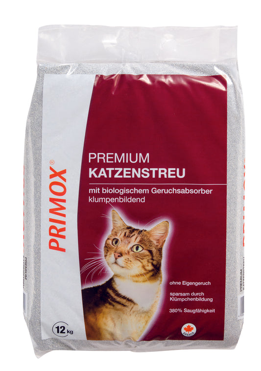 Primox Katzenstreu Premium mit Geruchsabsorber, 12kg
