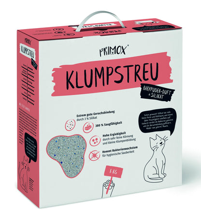 Primox Premium Katzenstreu + Silikat 8 kg