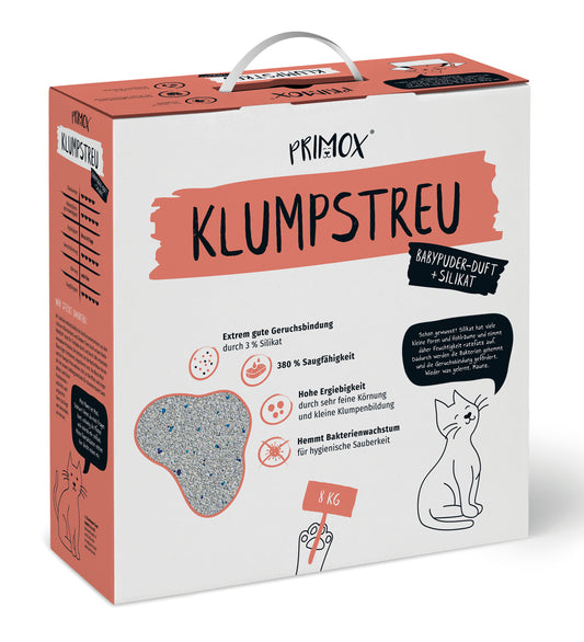 Primox Premium Katzenstreu + Silikat 8 kg