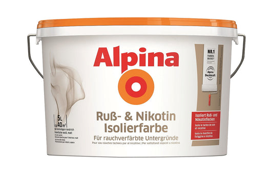 Alpina Ruß- und Nikotin Isolierfarbe 5 Liter