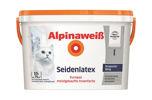 Alpina weiß Seidenlatex 10 Liter