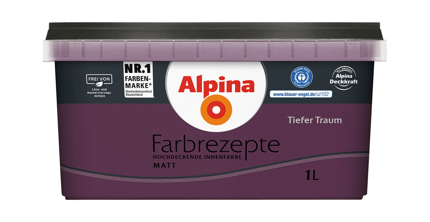 Alpina Farbrezepte 1 Liter Tiefer Traum