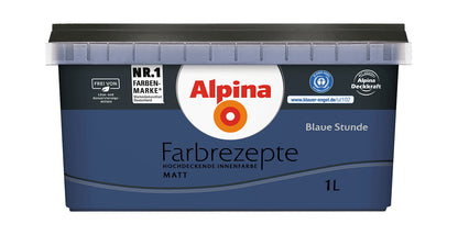 Alpina Farbrezepte 1 Liter Blaue Stunde