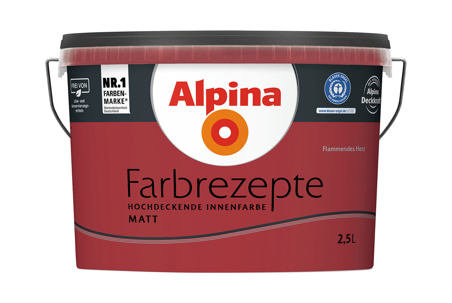 Alpina Farbrezepte 2,5 Liter Flammendes Herz