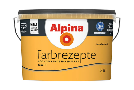 Alpina Farbrezepte 2,5 Liter Happy Weekend