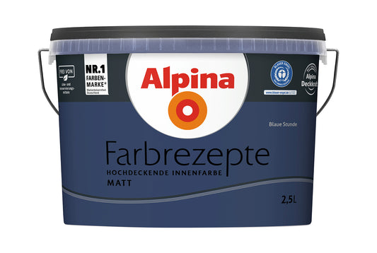 Alpina Farbrezepte 2,5 Liter Blaue Stunde