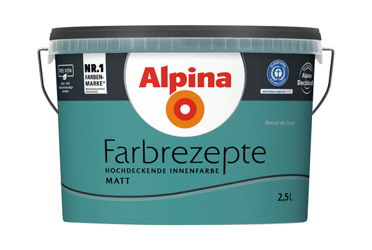 Alpina Farbrezepte 2,5 Liter Petrol de Luxe