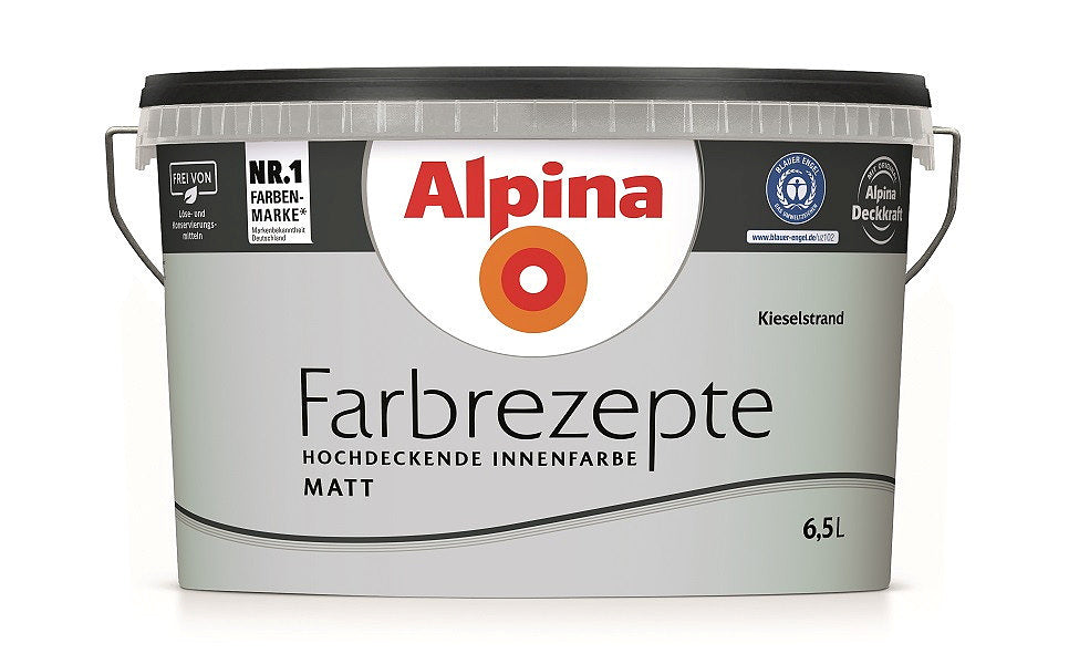 Alpina Farbrezepte 6,5 Liter Kieselstrand