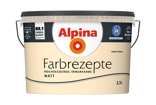 Alpina Farbrezepte 2,5 Liter Sweet Home