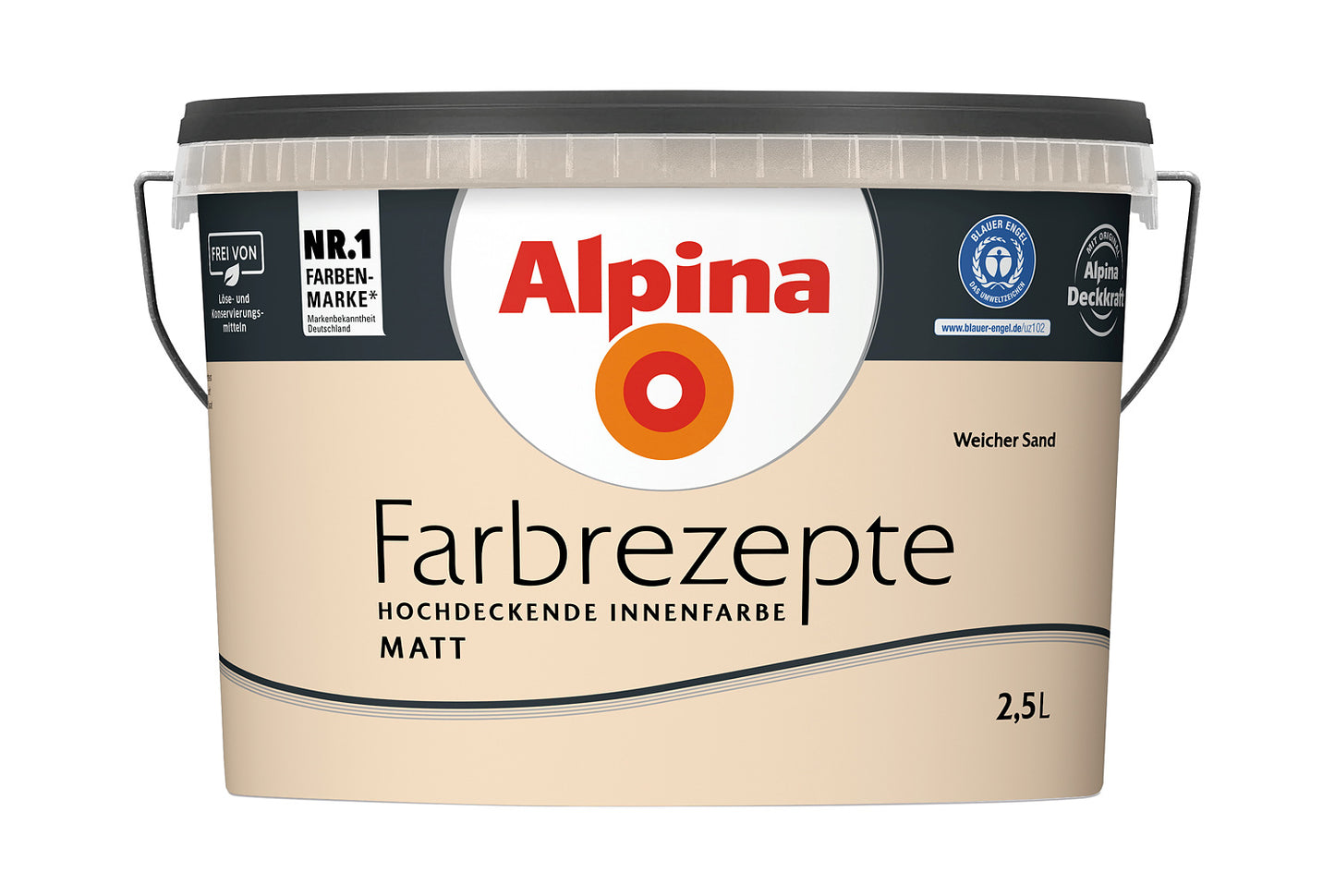 Alpina Farbrezepte 2,5 Liter Weicher Sand