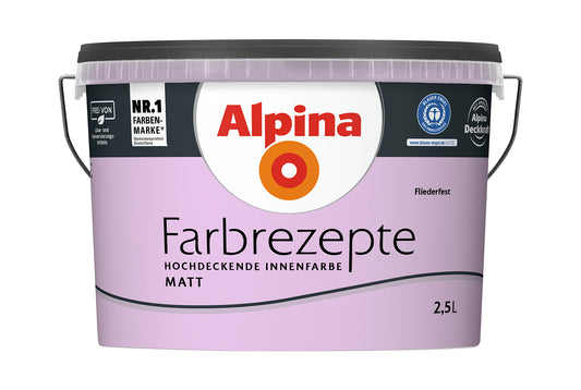 Alpina Farbrezepte 2,5 Liter Fliederfest