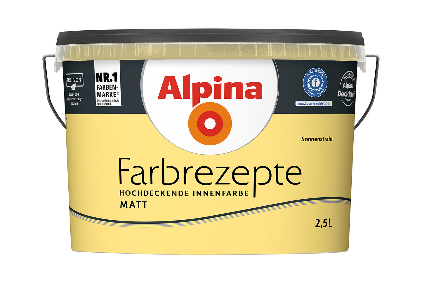 Alpina Farbrezepte 2,5 Liter Sonnenstrahl