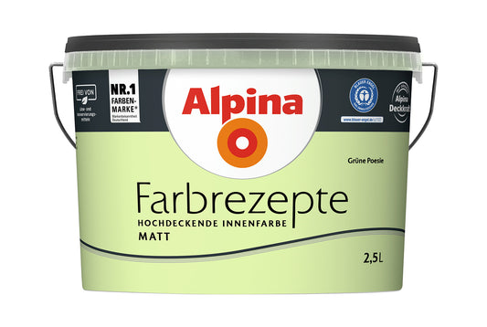 Alpina Farbrezepte 2,5 Liter Grüne Poesie