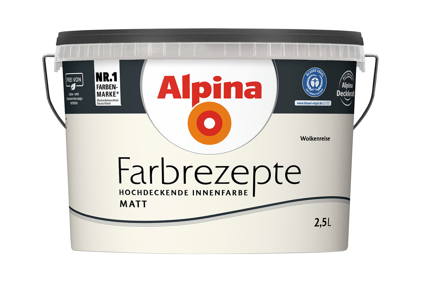 Alpina Farbrezepte 2,5 Liter Wolkenreise