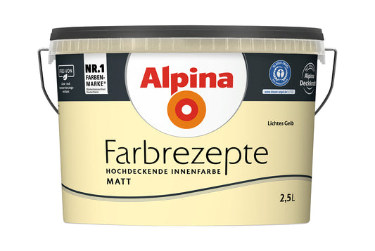 Alpina Farbrezepte 2,5 Liter Lichtes Gelb