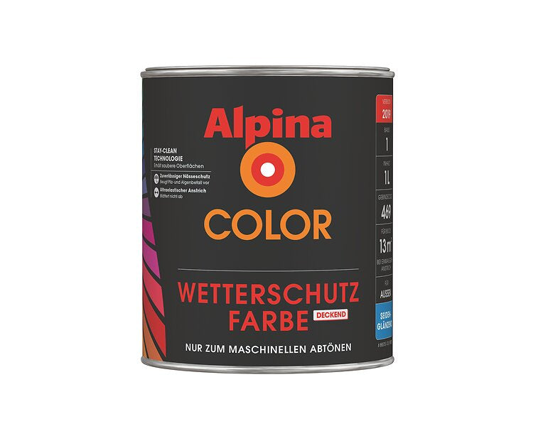 Wetterschutz-Lackfarbe 1 L Mix Basis 1