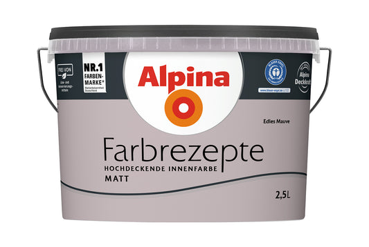 Alpina Farbrezepte 2,5 Liter Edles Mauve