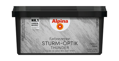 Alpina Metall-Effekt 1 Liter Sturm Silber