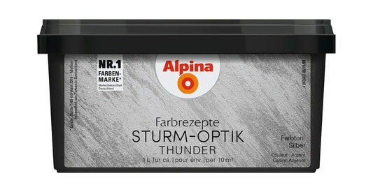 Alpina Metall-Effekt 1 Liter Sturm Silber