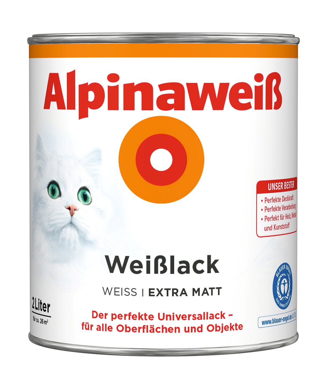 AP Alpinaweiß Weißlack EM 2 L