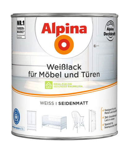 AP Weißlack für Möbel & Türen SM 2 L