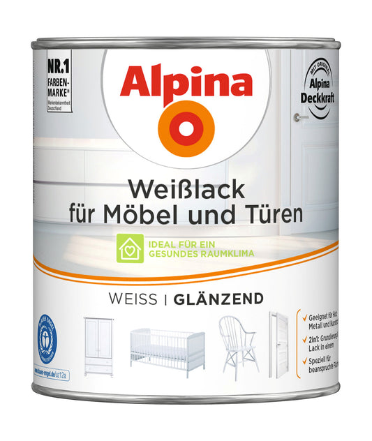 AP Weißlack für Möbel & Türen GL 750 ml