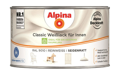 Classic Weißlack für Innen, SM Reinweiß, RAL 9010 300 ml