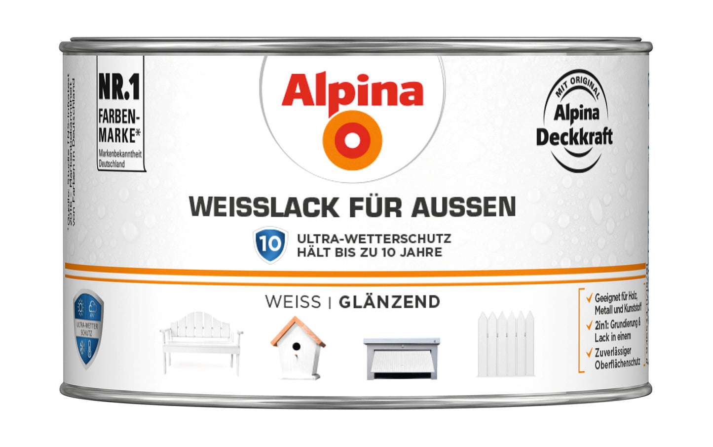 AP Weißlack für Außen GL 300 ml