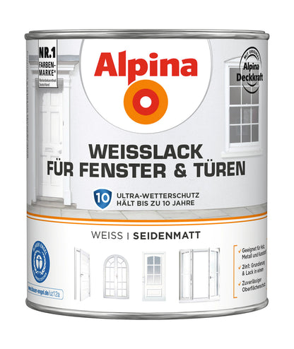 AP Weißlack für Fenster & Türen SM 2 L