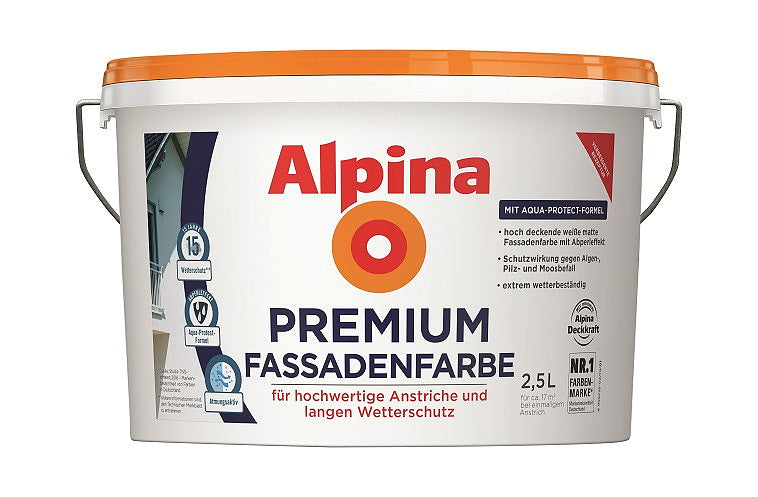 Premium Fassadenfarbe 2,5 Liter