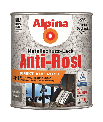 Anti Rost Eisenglimmer 750 ml ca. RAL 9007 Dunkelgrau