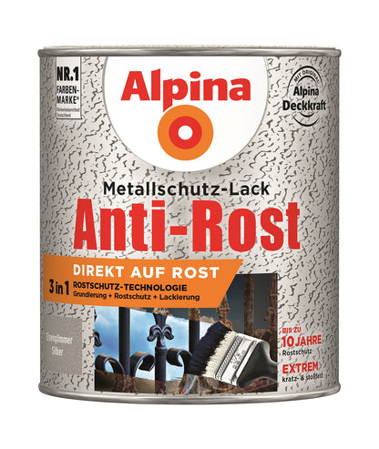 Anti Rost Eisenglimmer 750 ml ca. RAL 9006 Silber