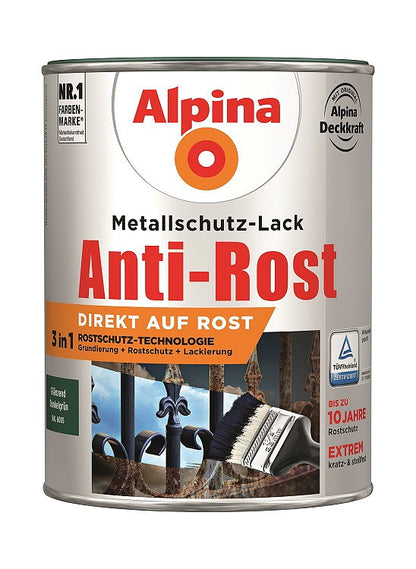 Anti Rost Glänzend 2,5 L RAL 6005 Dunkelgrün