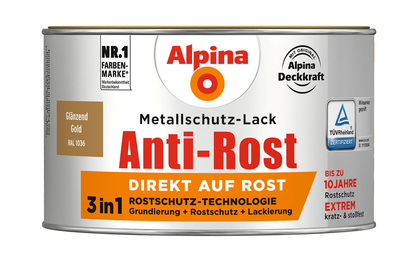 Anti Rost Glänzend 300 ml RAL 1036 Gold