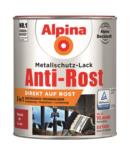 Anti Rost Glänzend 750 ml RAL 3000 Rot