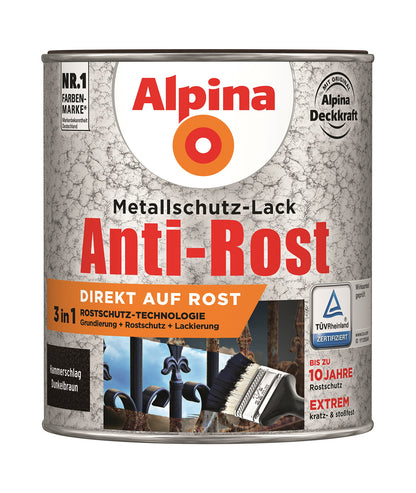 Anti Rost Hammerschlag 750 ml ca. RAL 8028 Dunkelbraun