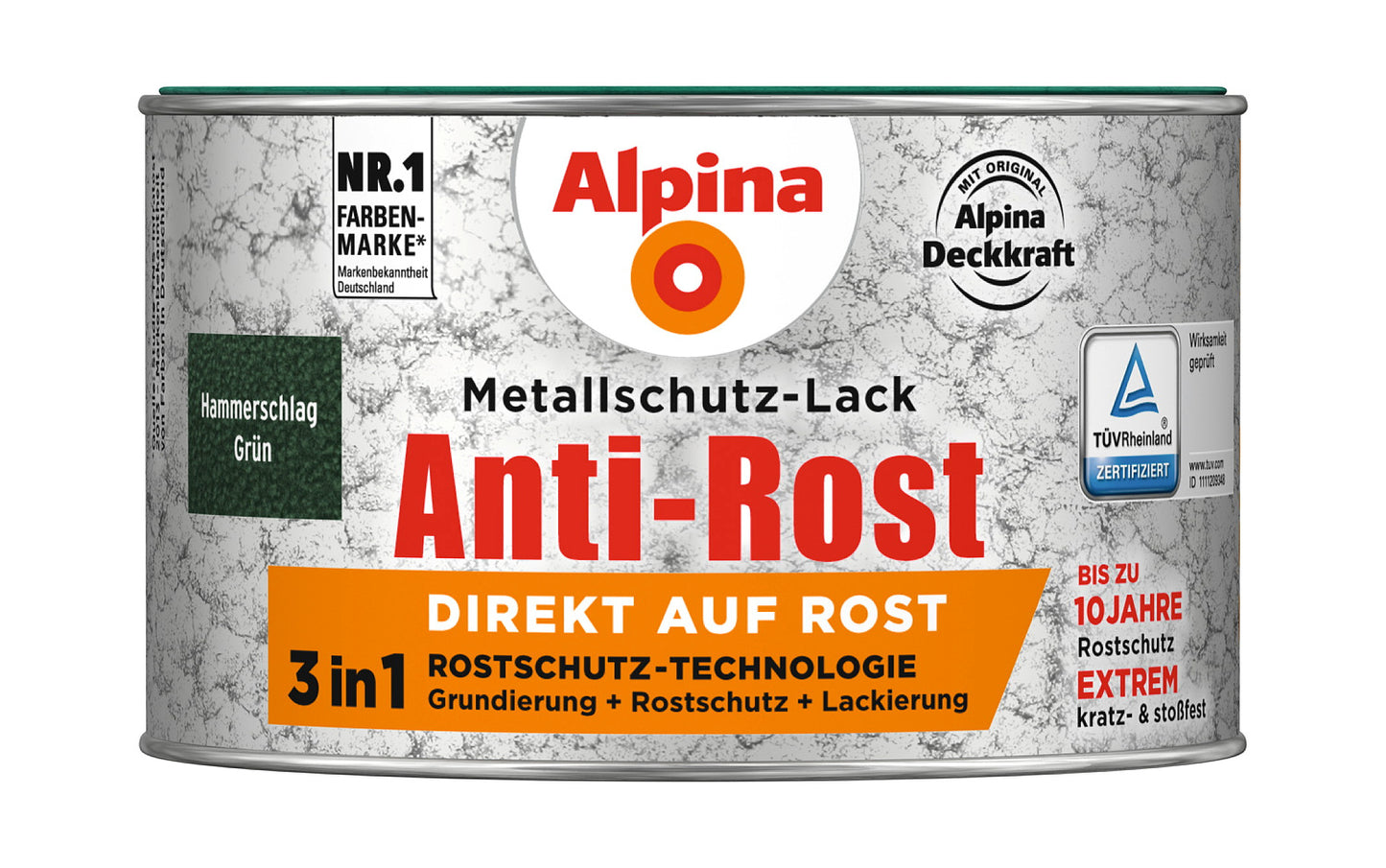 Anti Rost Hammerschlag 300 ml ca. RAL 6036 Grün