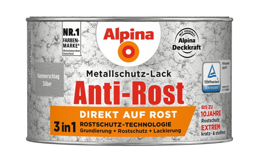 Anti Rost Hammerschlag 300 ml ca. RAL 9006 Silber