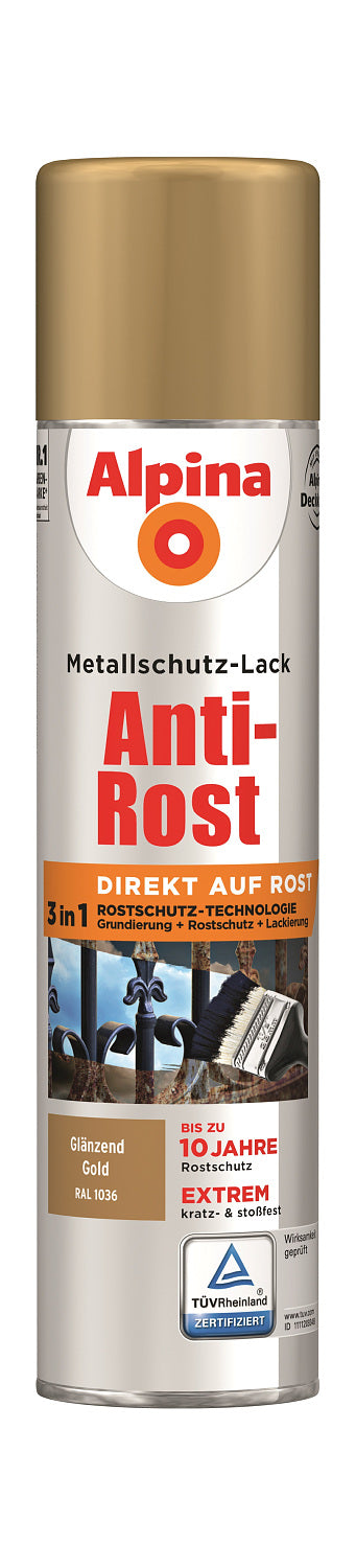 Anti Rost Spray Glänzend 400ml RAL 1036 Gold