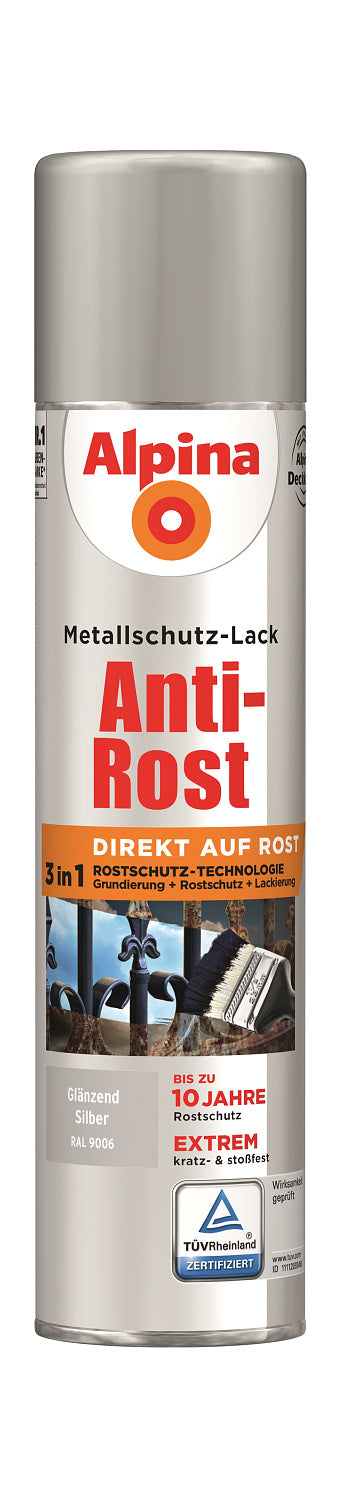 Anti Rost Spray Glänzend 400ml RAL 9006 Silber