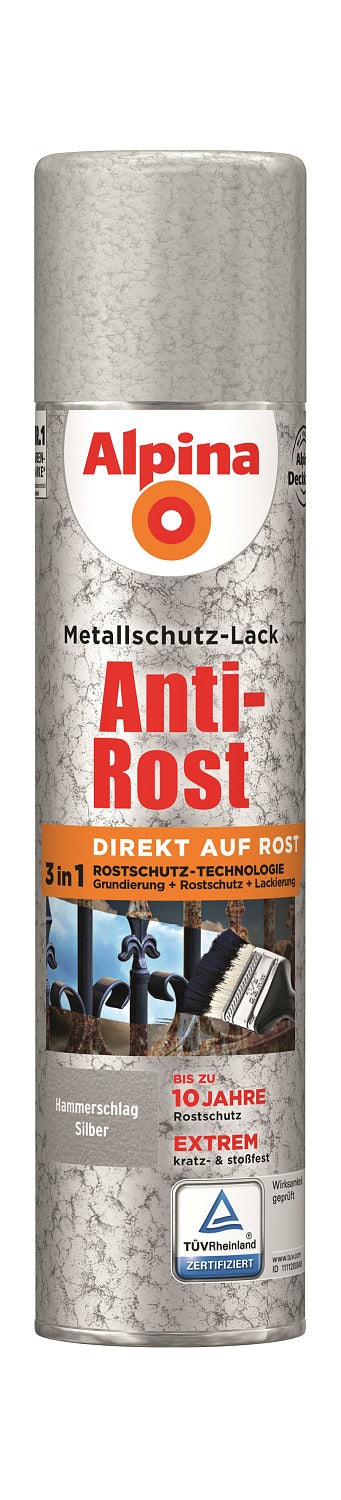 Anti Rost Spray Hammerschlag 400 ml, ca. RAL 9006 Silber