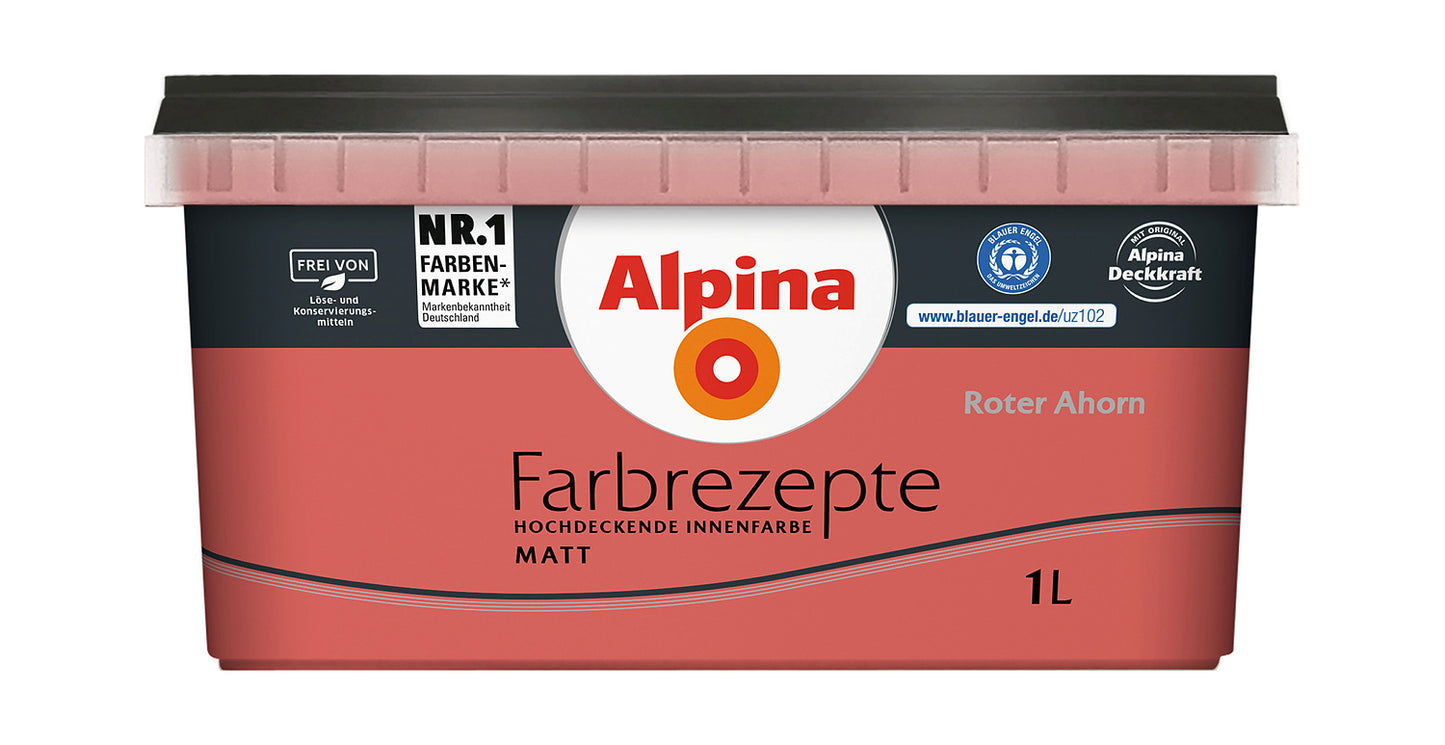 Alpina Farbrezepte 1 Liter Roter Ahorn