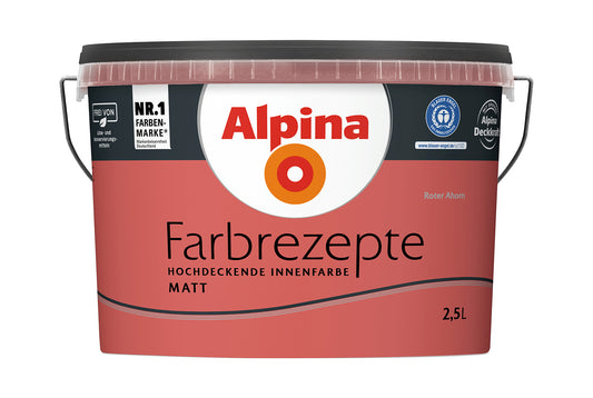 Alpina Farbrezepte 2,5 Liter Roter Ahorn